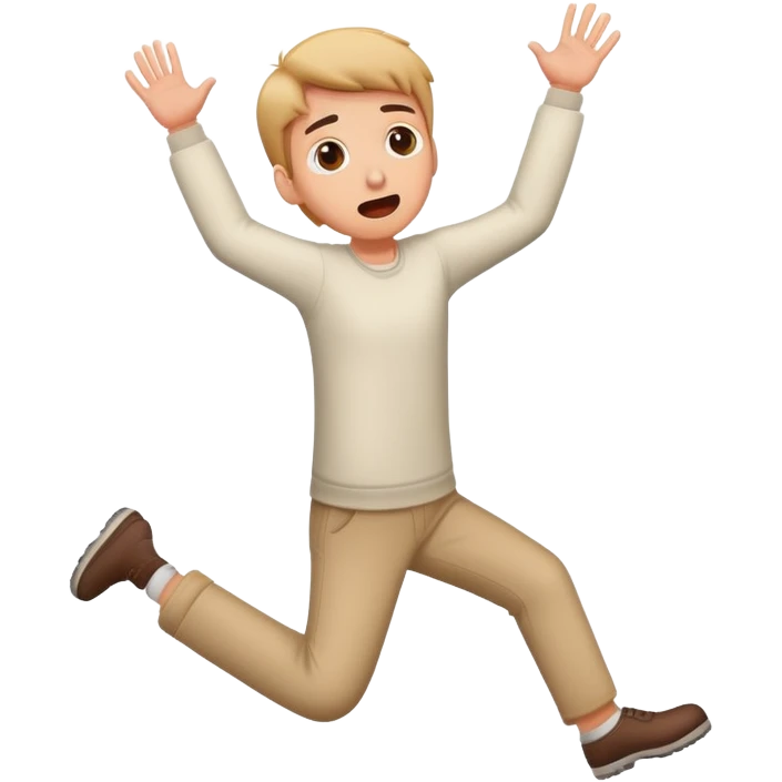 Person slipping and falling emoji