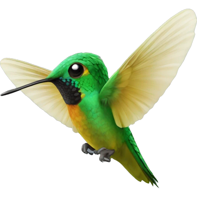 emoji de un colibrí con dos  emoji
