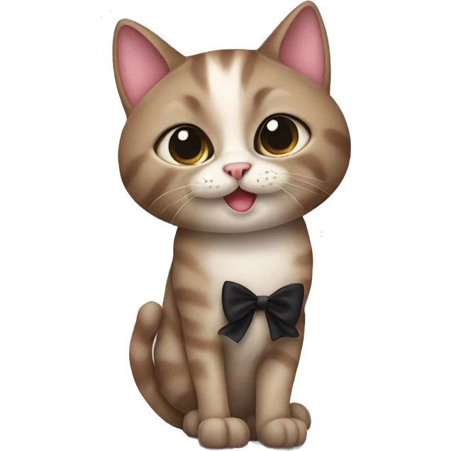 Cat with heels emoji