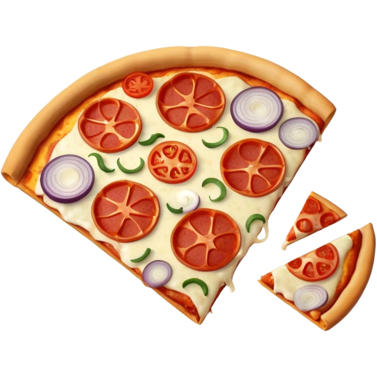 pizza with only ,onions emoji