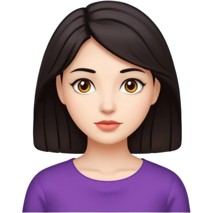 woman with dark hair emoji