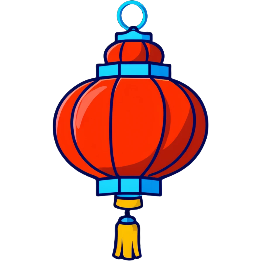 Chinese lantern emoji
