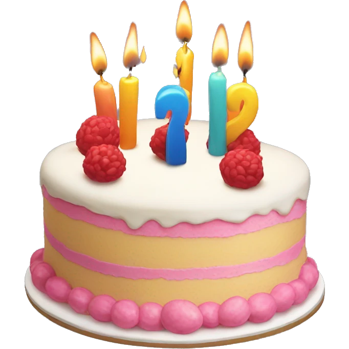 Birthday cake for 20 emoji