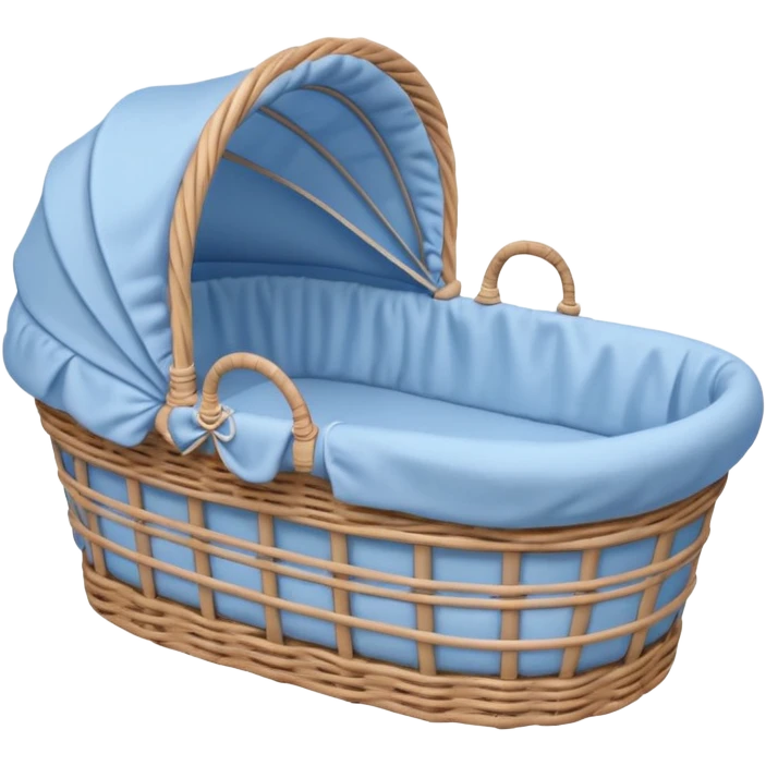 blue baby bassinet emoji
