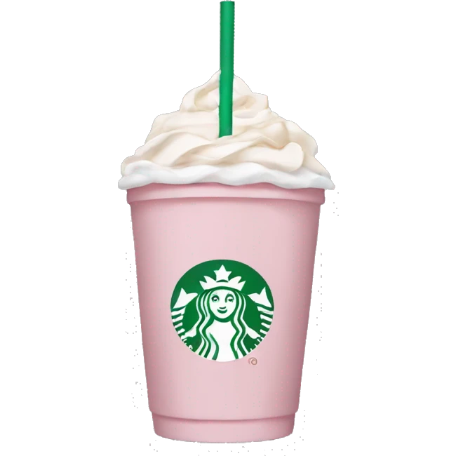Starbucks rose pale  emoji