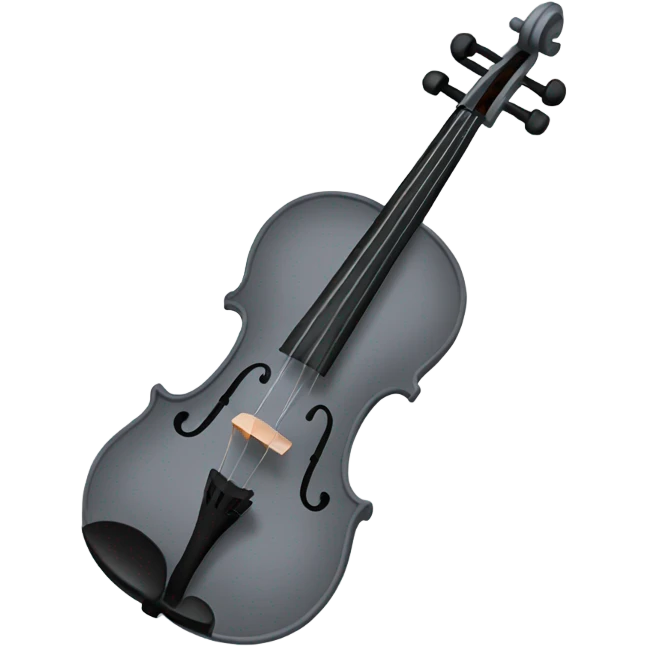 grey violin emoji