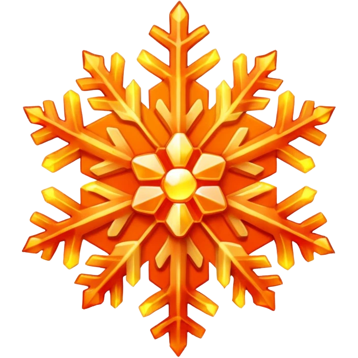 a fiery snowflake that is ignited emoji