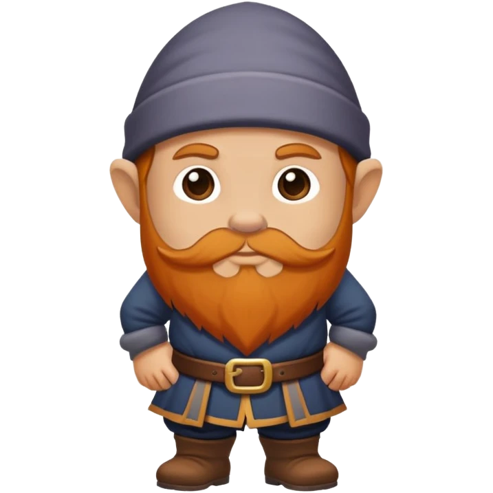 A dwarf standing emoji