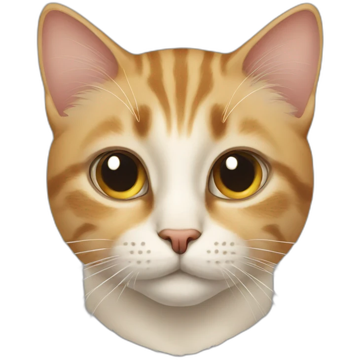 Cat with a spot on the nose emoji