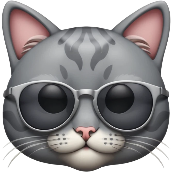 Cat with sunglasses emoji