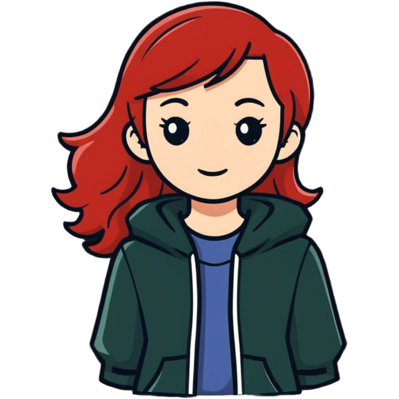 red haired girl emoji