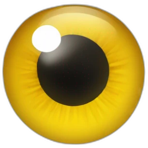 un oeil vivant sur patte emoji