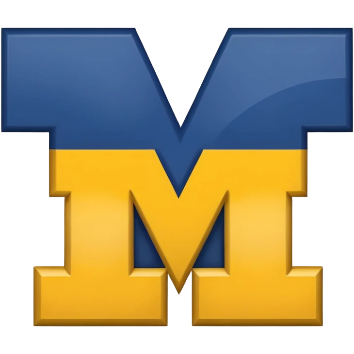 make an emoji of the michigan logo emoji
