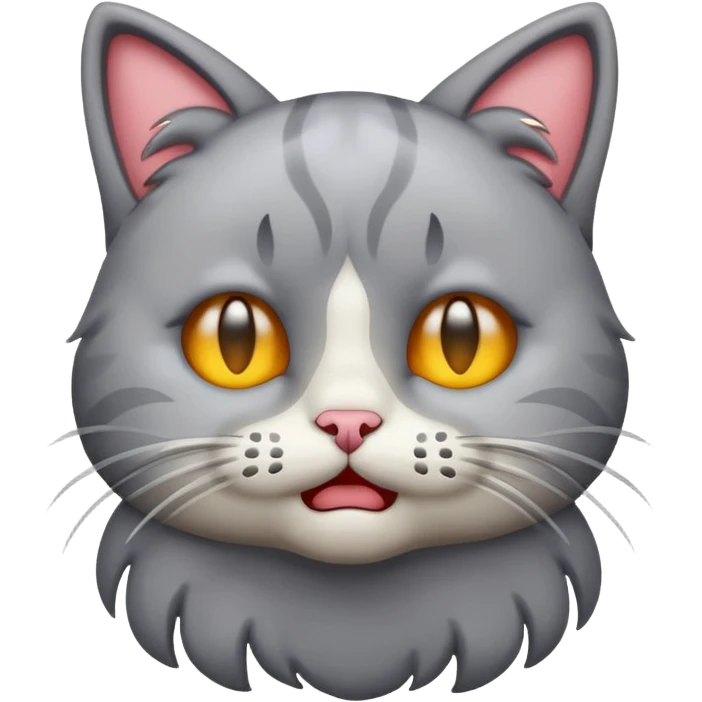 Emoji cat full body hurt and crying emoji
