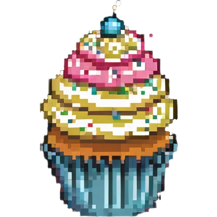 Cupcake with sprinkles emoji