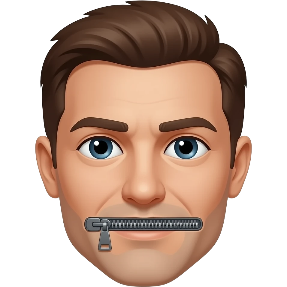 zipper-mouth face emoji