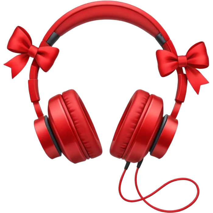 headphones with a bow  emoji