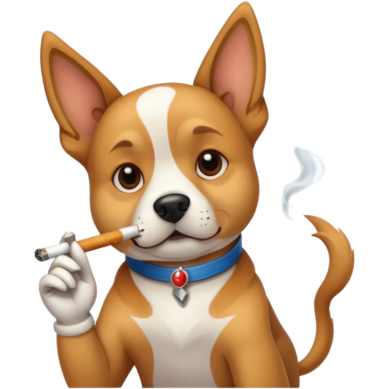 пес сигаретой emoji