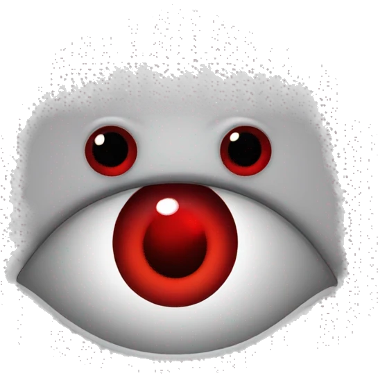 High red eyes emoji