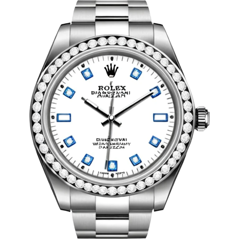 rolex wysadzany diamentami emoji