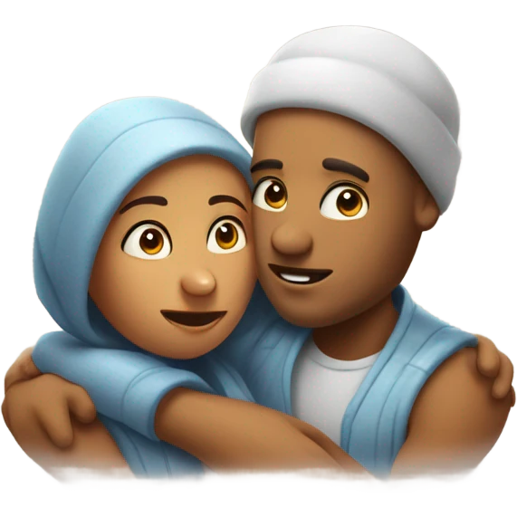 Kisses and hugs emoji