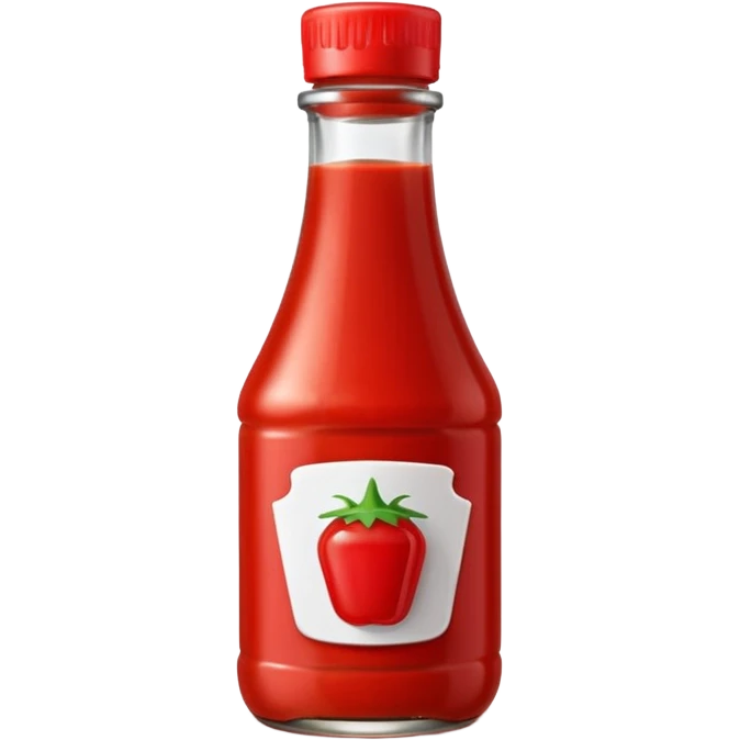 Ketchup in bottle emoji