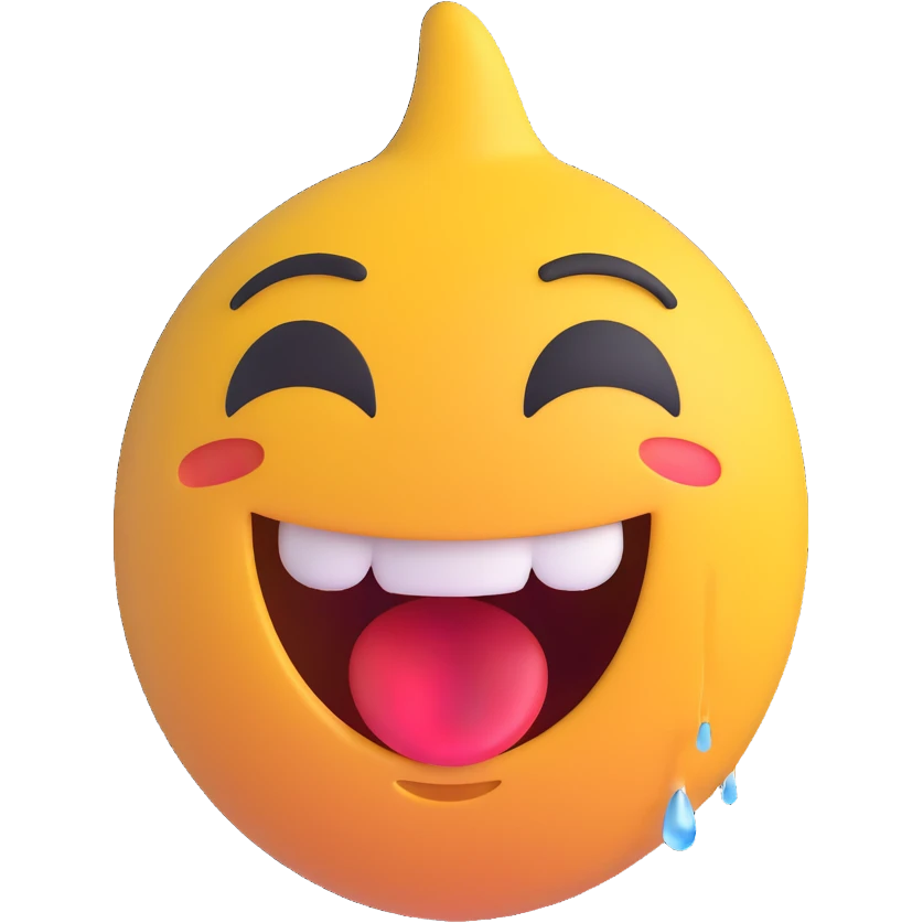 laughing face with tears 3D emoji emoji