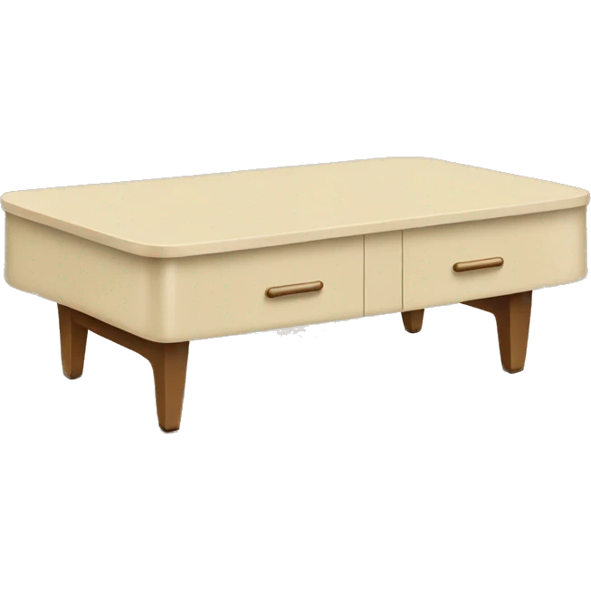 Beige vintage coffee table emoji