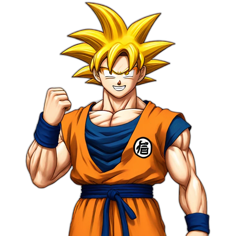 Goku feliz emoji
