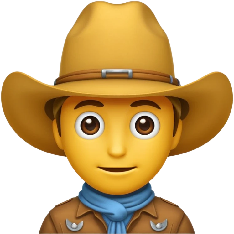 bug emoji wearing a cowboy hat in WhatsApp style emoji