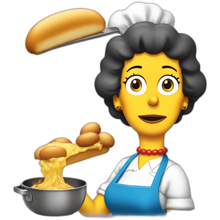marge simpson cooking homer simpson emoji