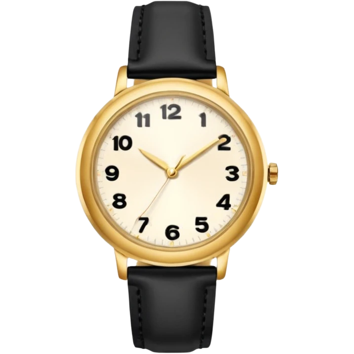 Woman with a gold watch emoji