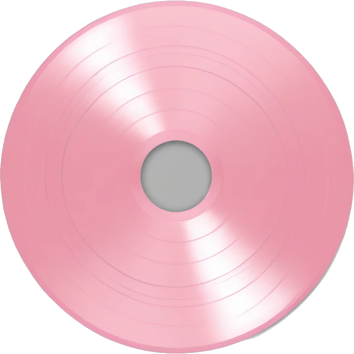 Light pink vinyl record emoji