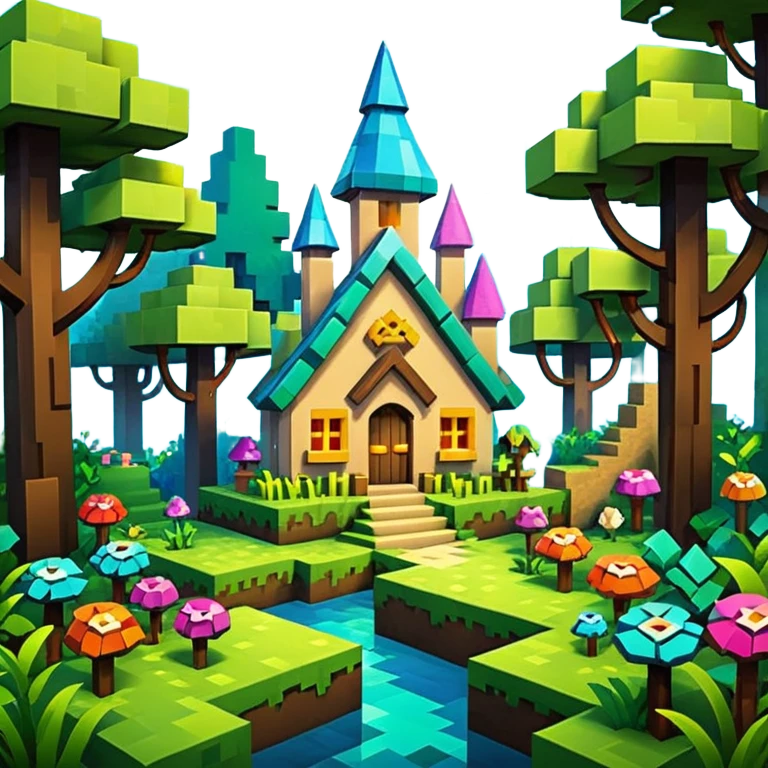 minecraft tematikos magic forest emoji