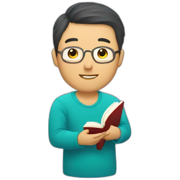 Kazakh read a book emoji