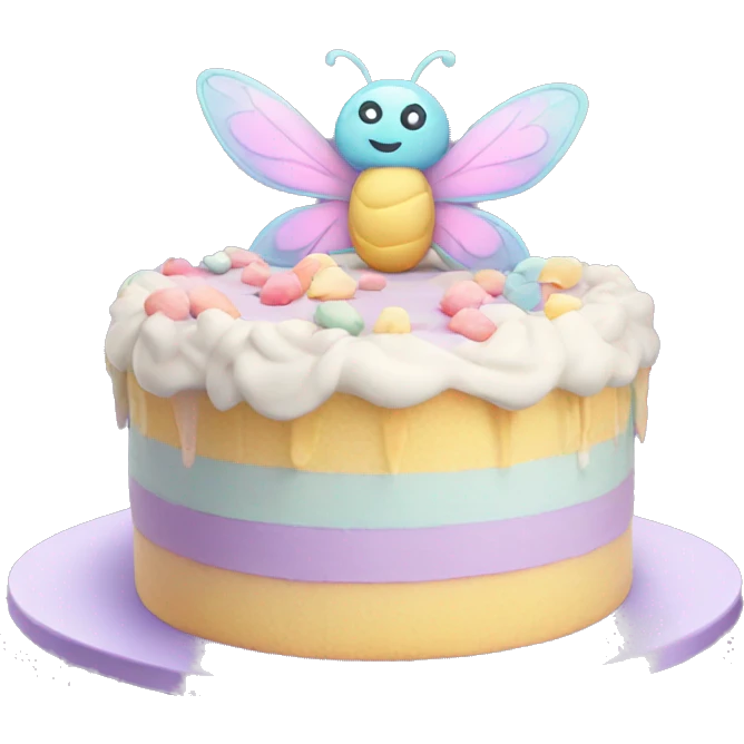 Fairy pastel cake emoji