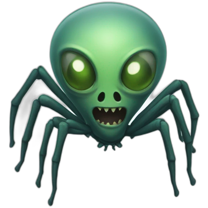 Spider alien emoji