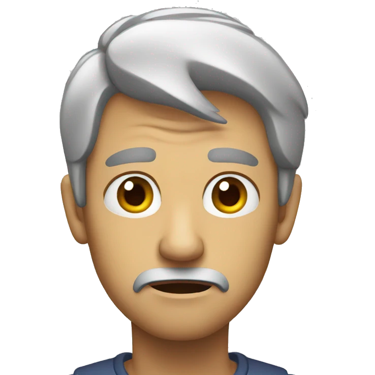 worried man emoji