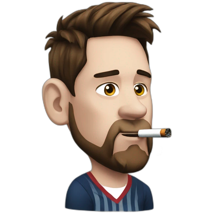 Leo messi smoking emoji