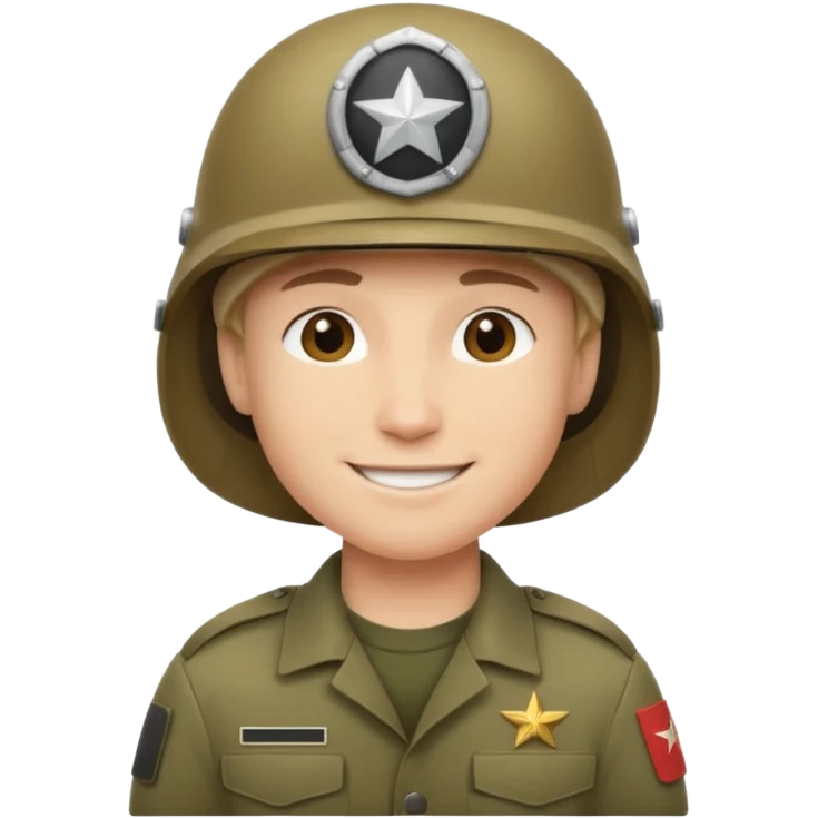 Combine these two 🪖🙂
:military_helmet: :simple_smile: emoji