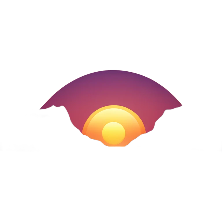 sunset with ocean emoji