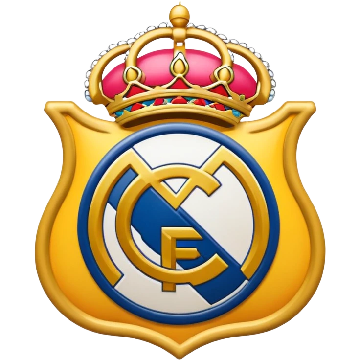 Logo de real Madrid avec un petit emojis de vomir  emoji