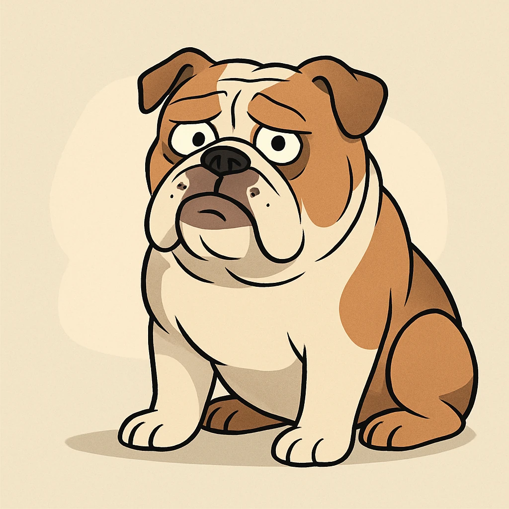 English bulldog  emoji