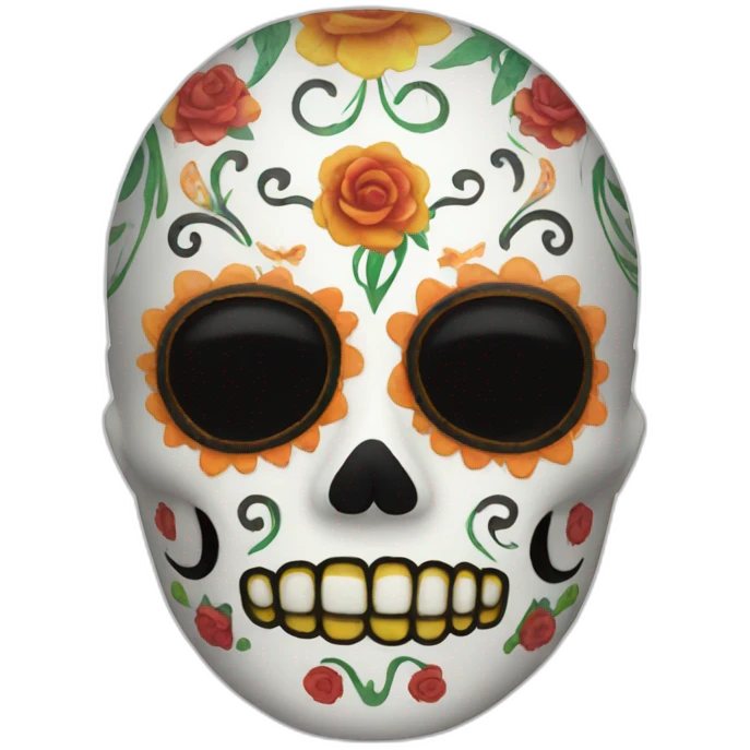 the day of the dead mask emoji