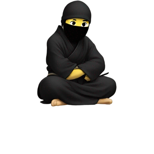 Thinking ninja emoji
