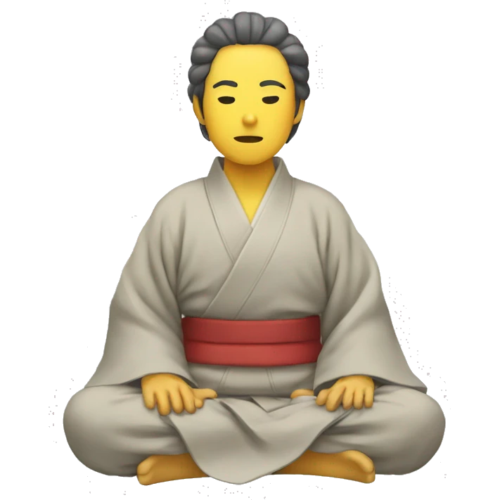 A person sitting japanese seiza emoji