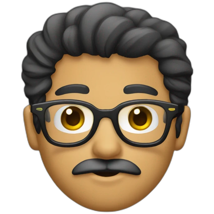 Latinoamericano,gafas y barba emoji