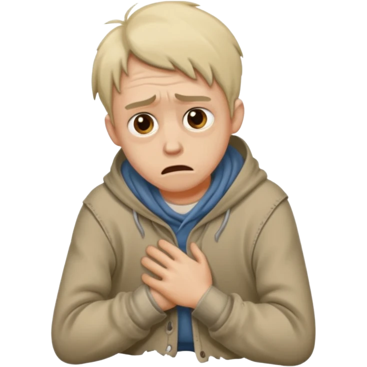poor guy cowering emoji