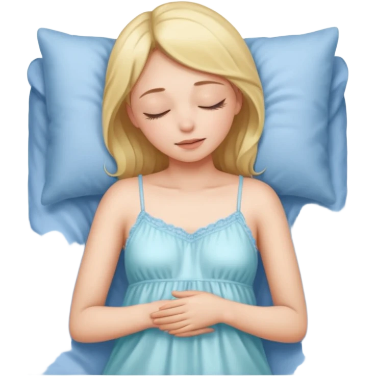 Chica apunto de dormir blanca emoji