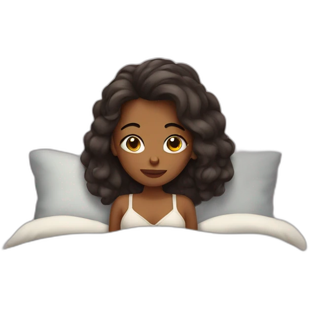 Girl in bed emoji